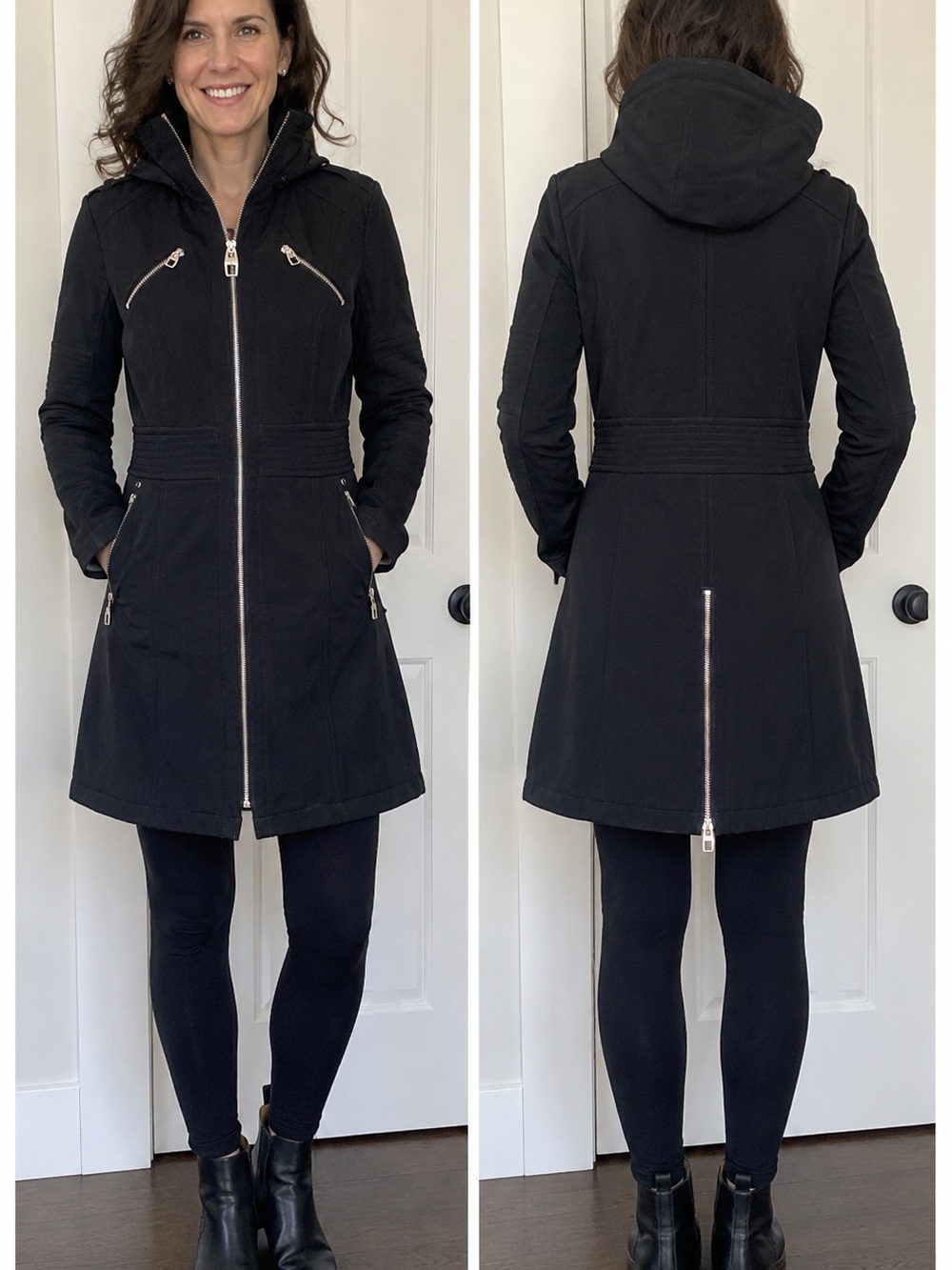 M60 Miss Sixty Black Hooded
Jacket Size Small Y2K
